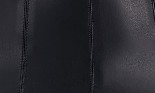 Ookie & Lala Supersoft Faux Leather Flounced Miniskirt In Black