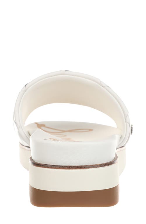 Sam Edelman Adaley Woven Slide Sandal In White