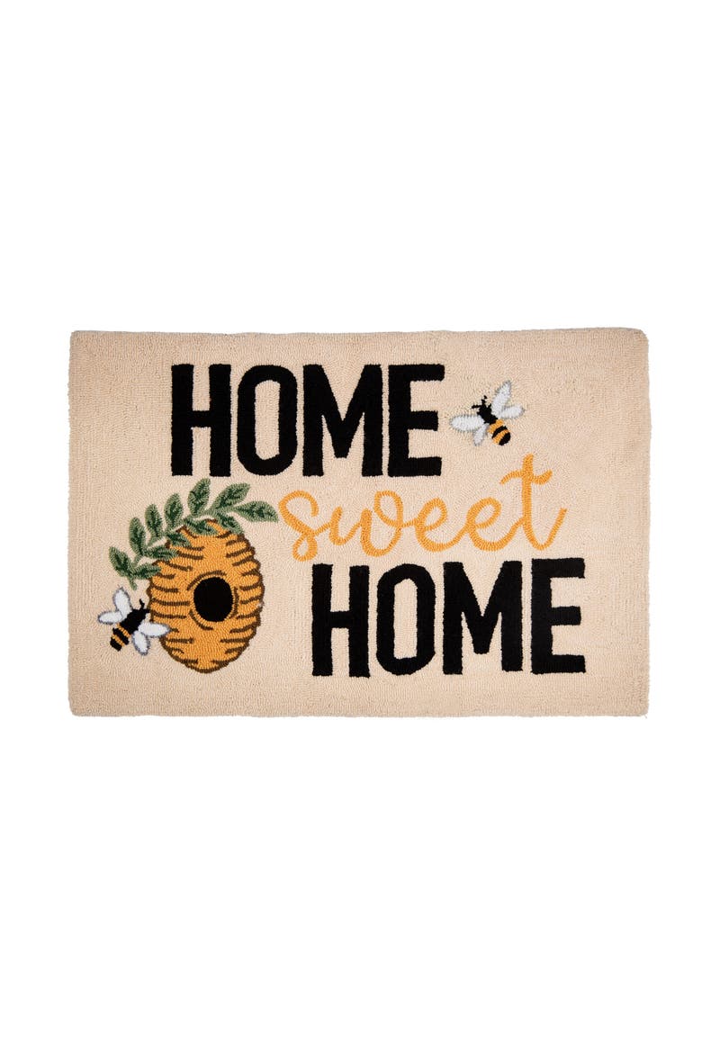 Home Sweet Home Indoor Rug, Main, color, Brown