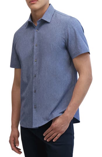 Dkny Sportswear Ezra Short Sleeve Button-up Shirt