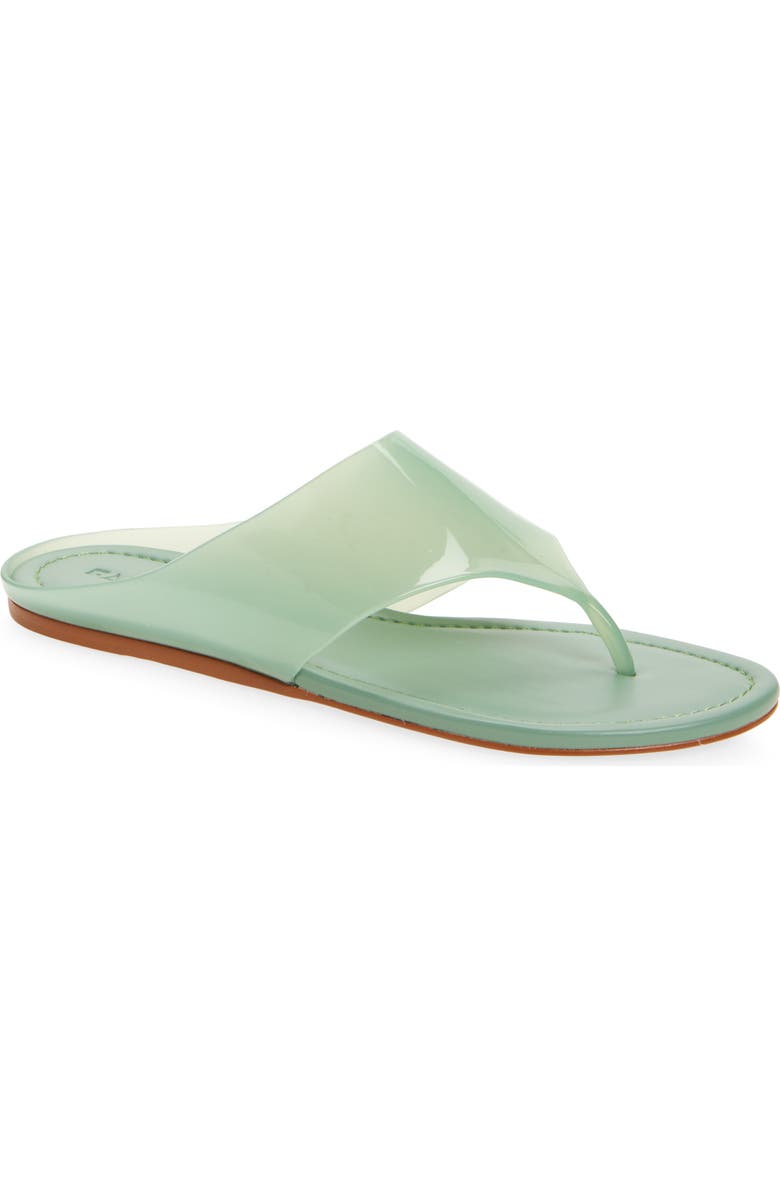 FARM Rio Jelly Flat Sandal, Main, color, Dusty Green