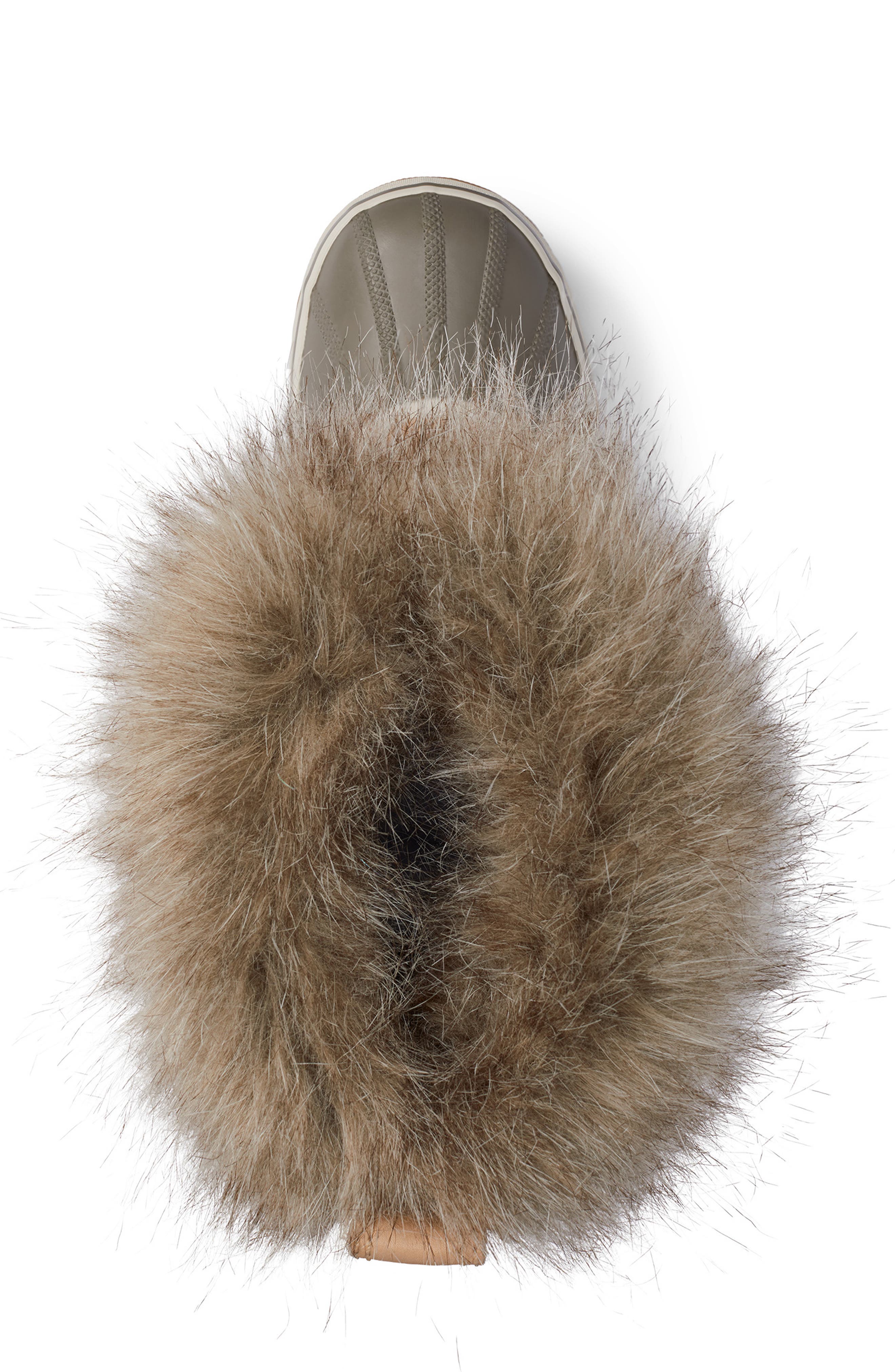 Joan of Arctic Faux Fur Waterproof Snow Boot, Alternate, color, CERAMIC/ GUM 2