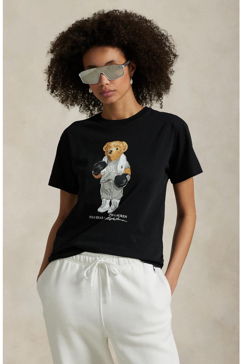 Polo Ralph Lauren Polo Bear Embroidered Graphic T-Shirt (Women