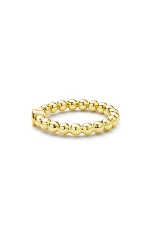 Lagos Caviar Diamond Ring In Gold