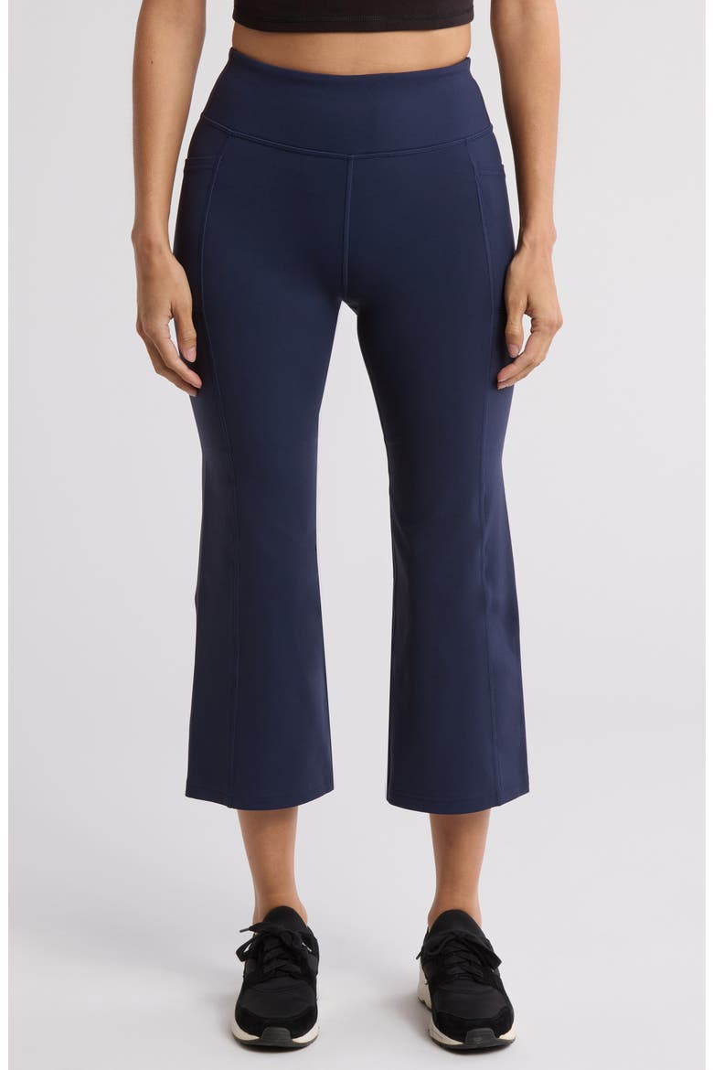 GO WALK High Waist Crop Pants, Main, color, BLUE IRIS