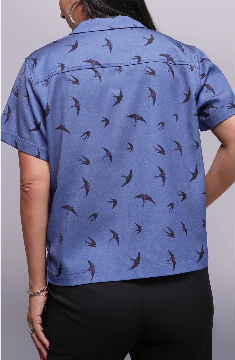 WILDFANG The Everyday Camp Button Up, Alternate, color, Swift Oxford Blue