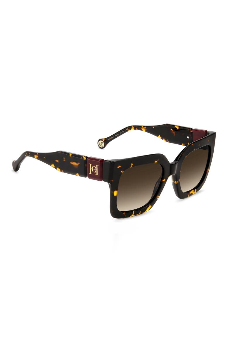 Her 52mm Gradient Square Sunglasses, Alternate, color, HAVANA/ BROWN SF