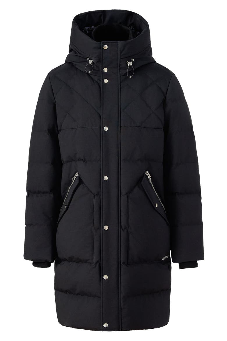 Werner Longline Down Parka, Alternate, color, BLACK