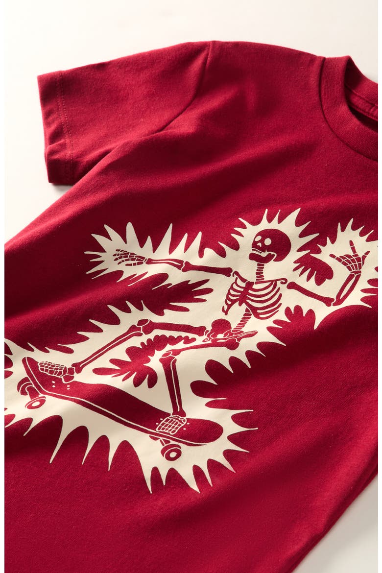 Kids' Graphic T-Shirt, Alternate, color, RED CINDER BONEY BOARD
