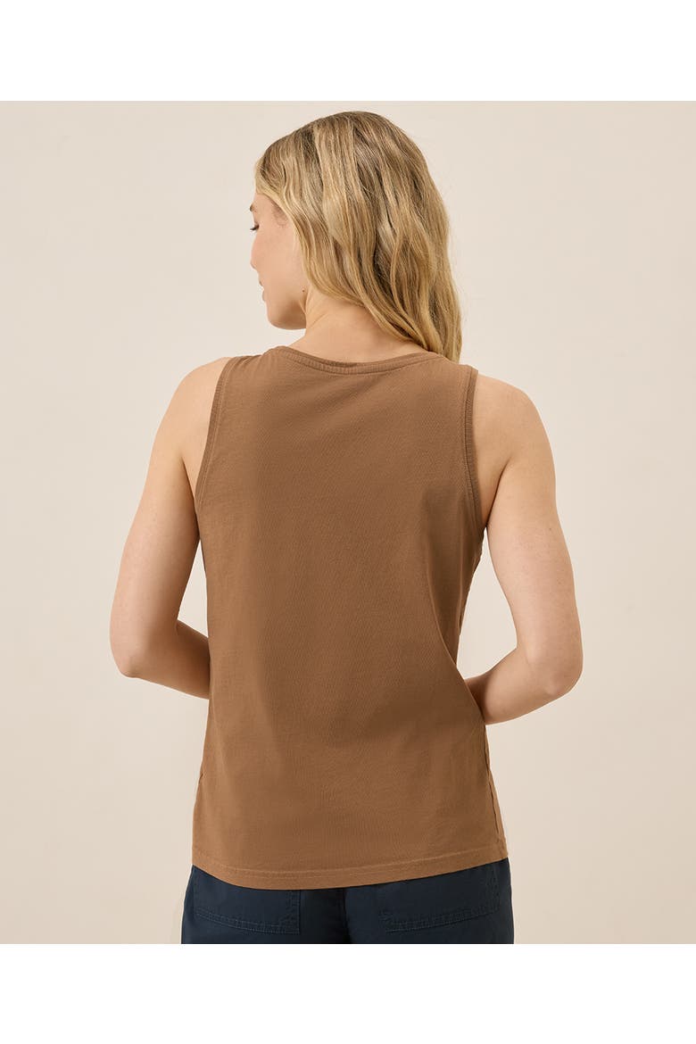 Organic Cotton Softspun High Neck Tank, Alternate, color, Black