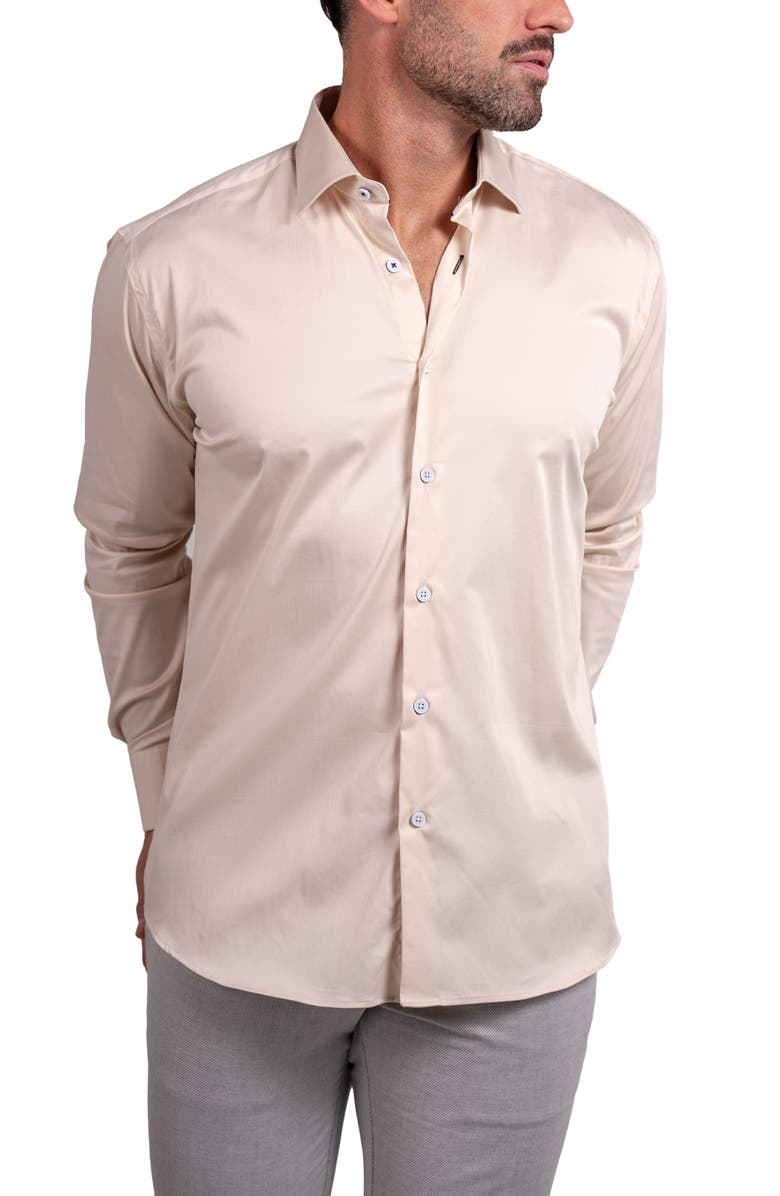 Maceoo Blacklabel Softstretch Ascension Button-Up Shirt, Alternate, color, Beige