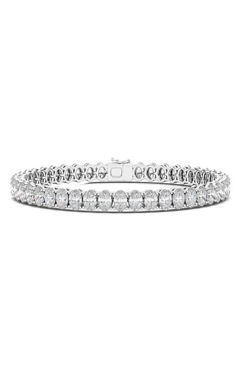 Oval Cut Lab Grown Diamond Tennis Bracelet
