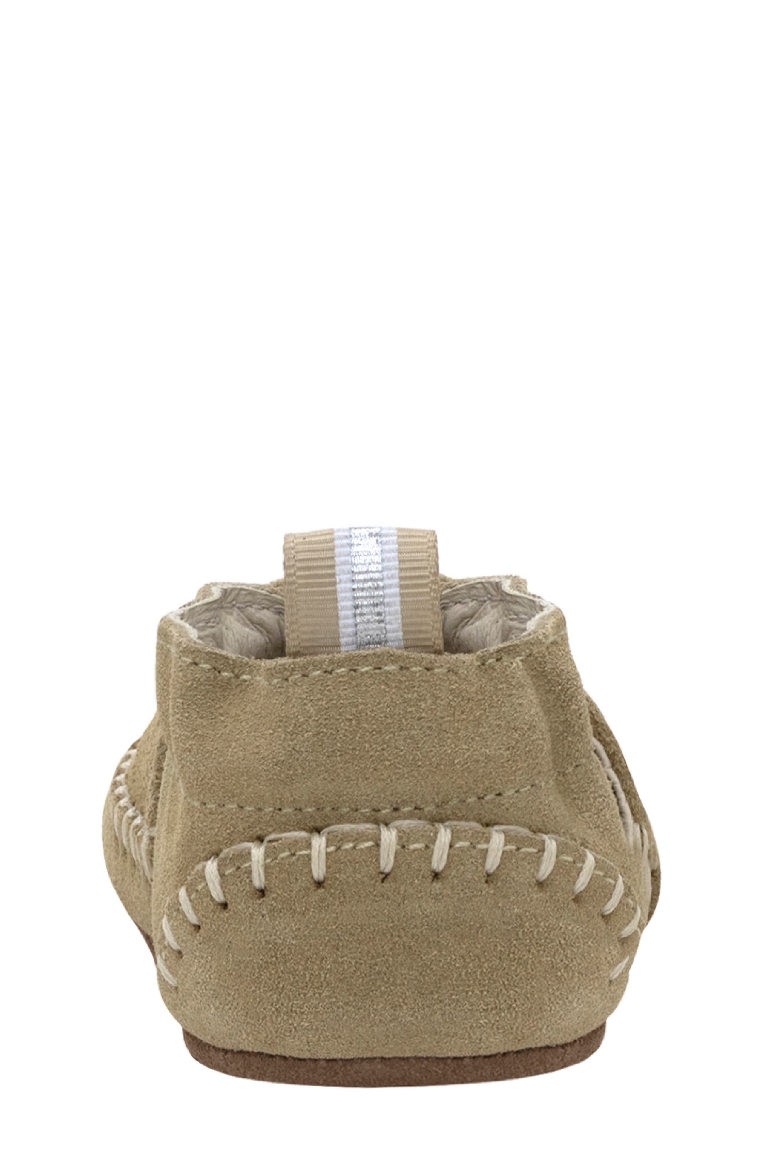 Kids' Suede Moccasin, Alternate, color, TAN