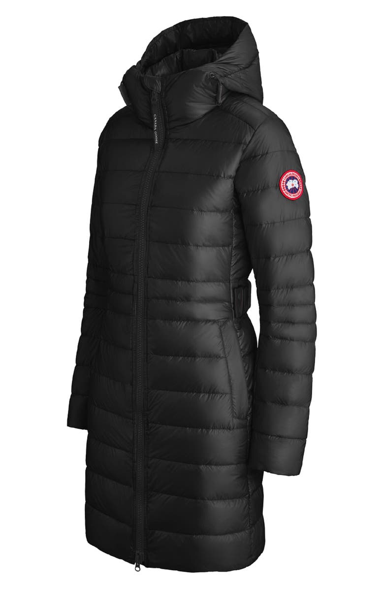 Canada Goose Cypress Packable Hooded 750-Fill-Power Down Puffer Coat, Alternate, color, Black