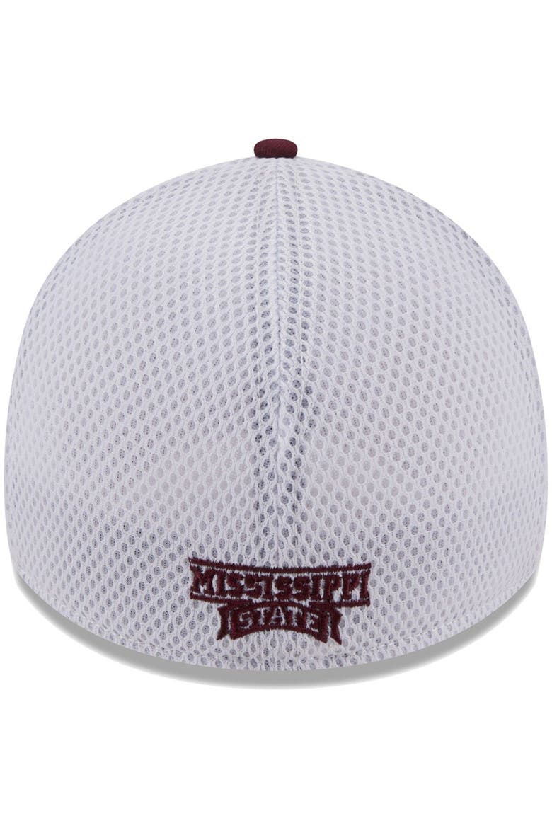 Men's New Era Maroon Mississippi State Bulldogs Evergreen Neo 39THIRTY Flex Hat, Alternate, color, Maroon
