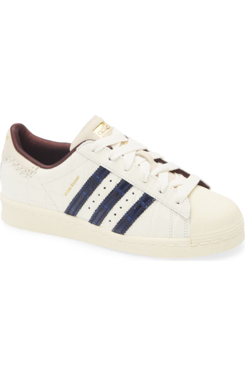 ADIDAS X WALES BONNER Gender Inclusive Superstar Sneaker, Main, color, Wonder White/Navy/Night Red