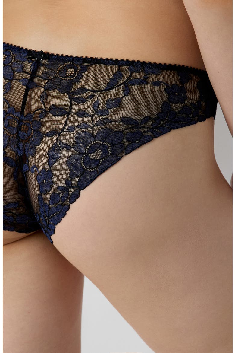 Danseuse Mesh & Lace Briefs, Alternate, color, NIGHT BLUE