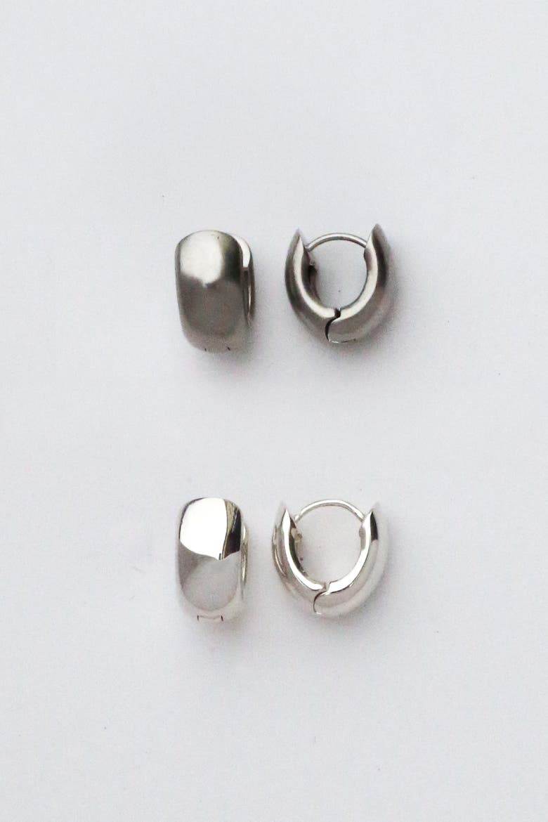 Mini Puffs, Alternate, color, Polished Silver