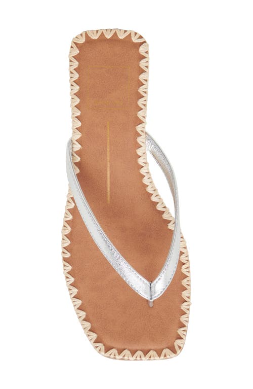 Dolce Vita Barty Flip Flop In Silver