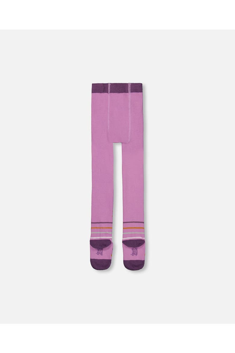 Baby Girl's Jacquard Cat Tights Lilac, Alternate, color, Lavender Herb