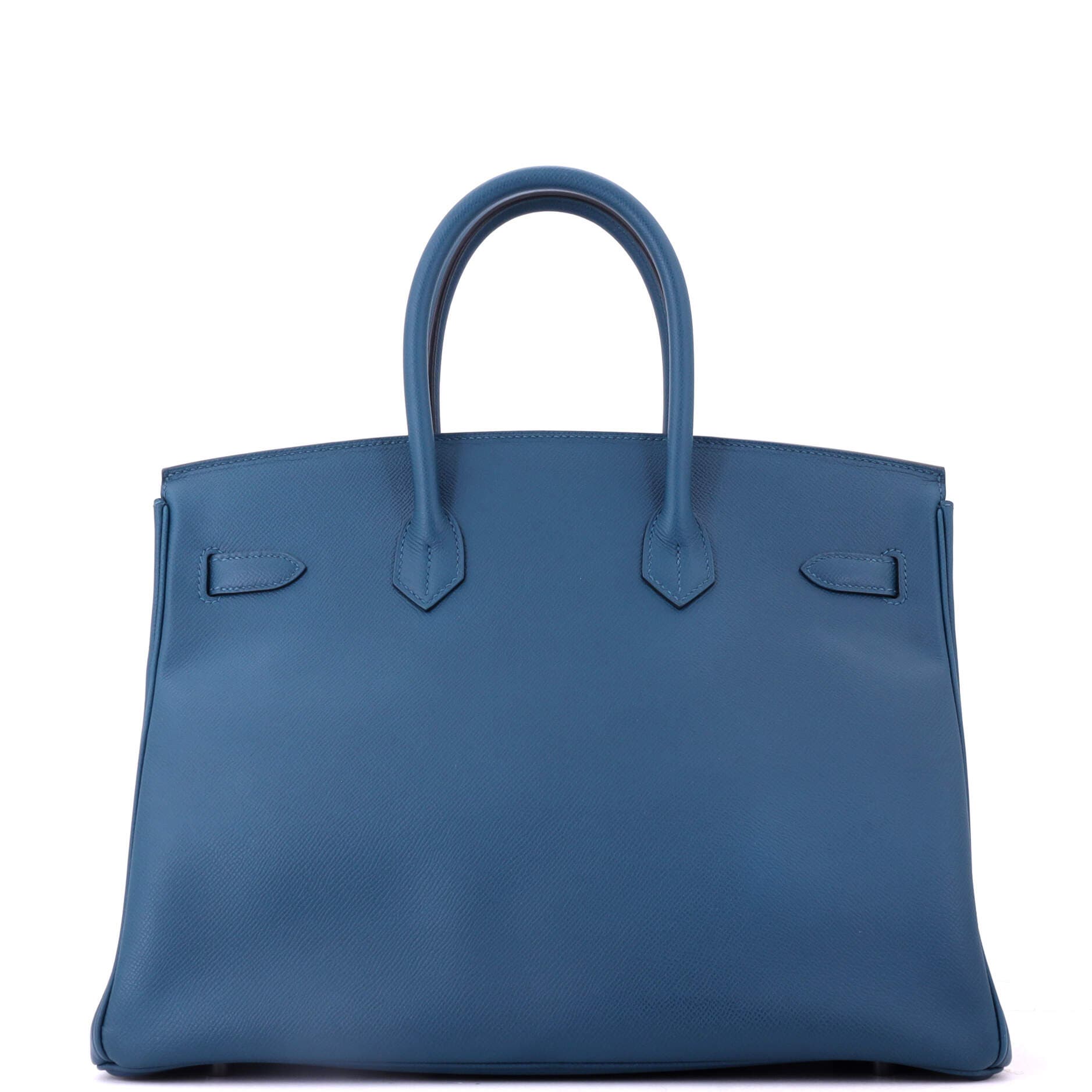 Pre-Owned Hermes Birkin Handbag Blue Epsom with Palladium Hardware 35, Alternate, color, Bleu Tempete