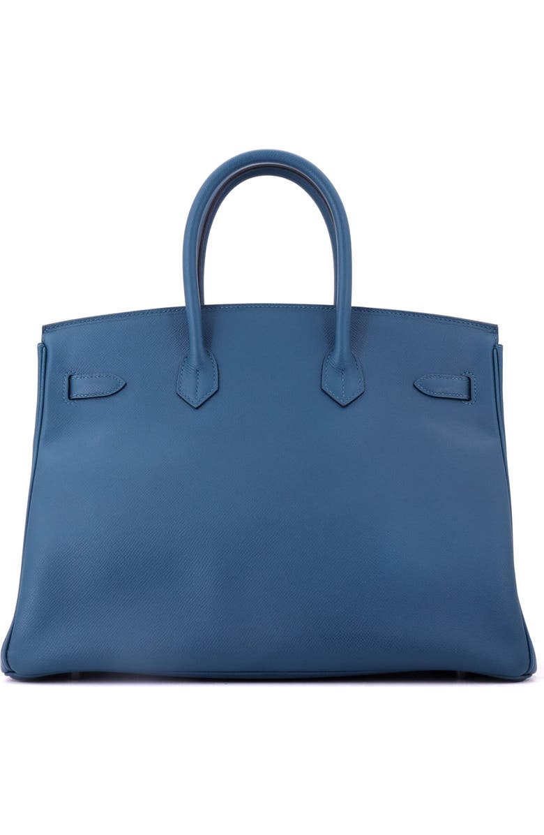 Pre-Owned Hermes Birkin Handbag Blue Epsom with Palladium Hardware 35, Alternate, color, Bleu Tempete