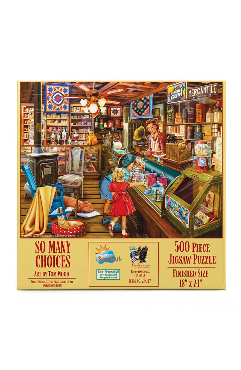 Sunsout So Many Choices 500 piece Jigsaw Puzzle for Adults, Alternate, color, Multicolor