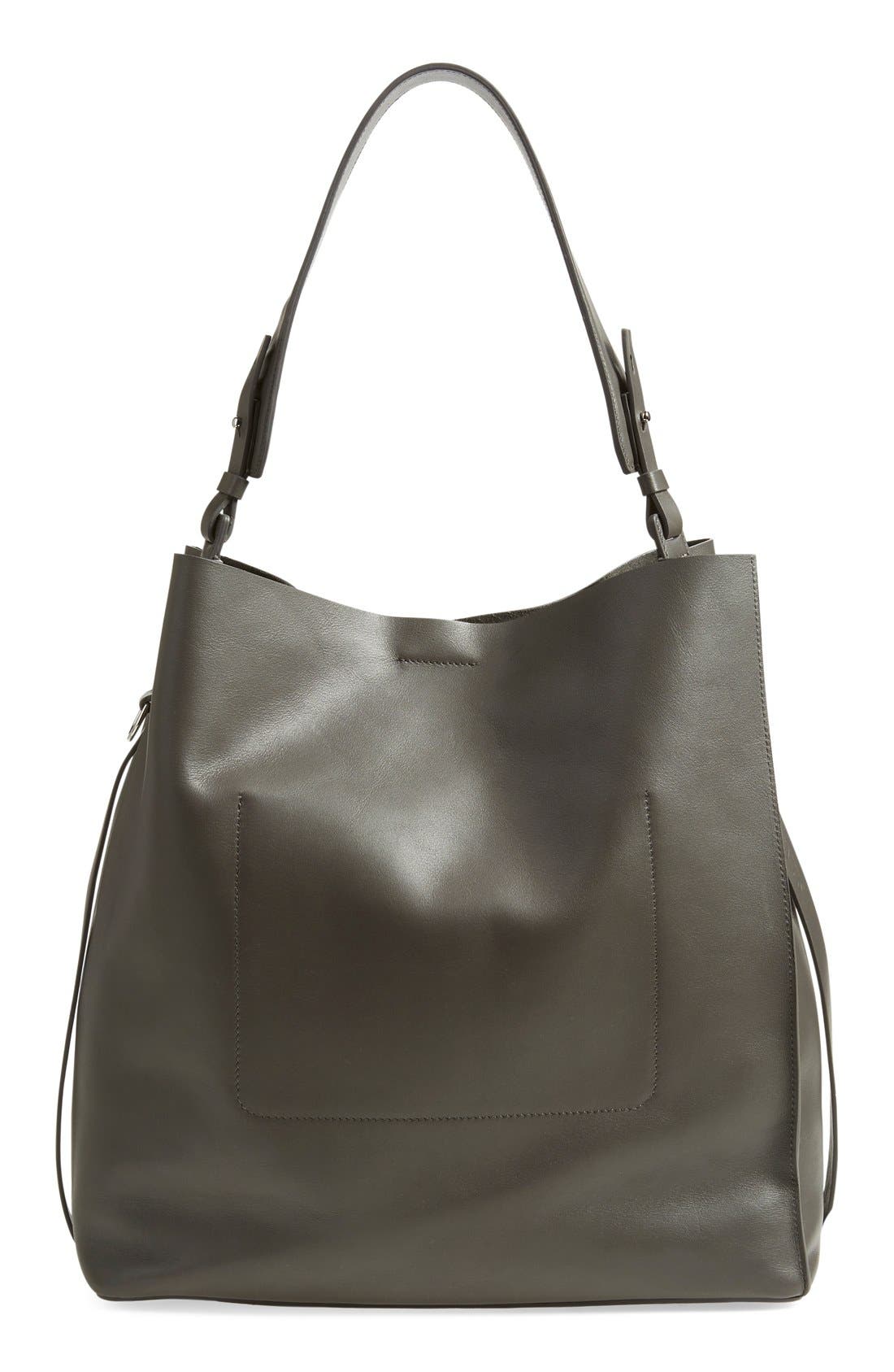 AllSaints 'Paradise North/South' Leather Tote, Alternate, color, 