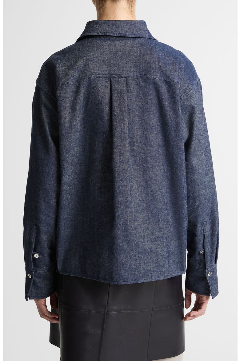Crop Shirt, Alternate, color, INDIGO