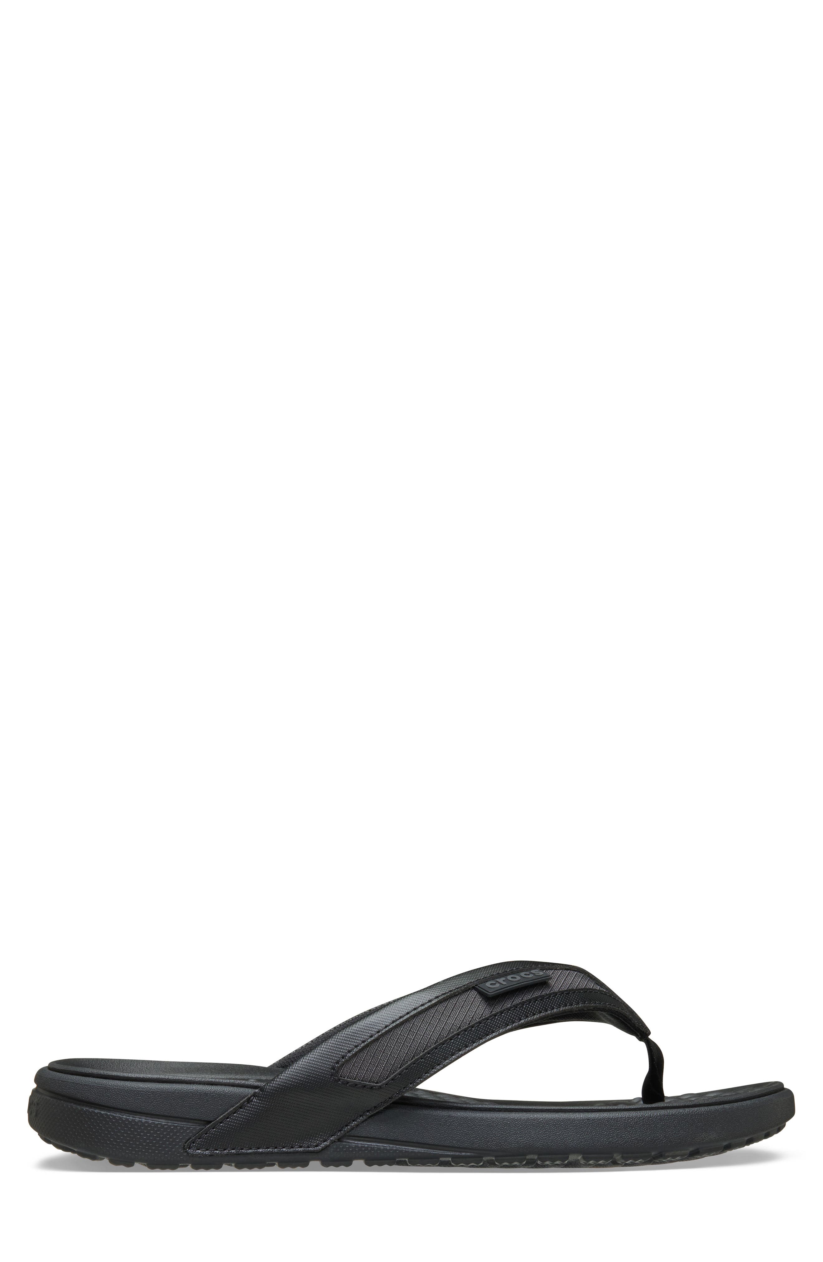 CROCS Yukon Sport Flip Flop, Alternate, color, Black/ Slate Grey