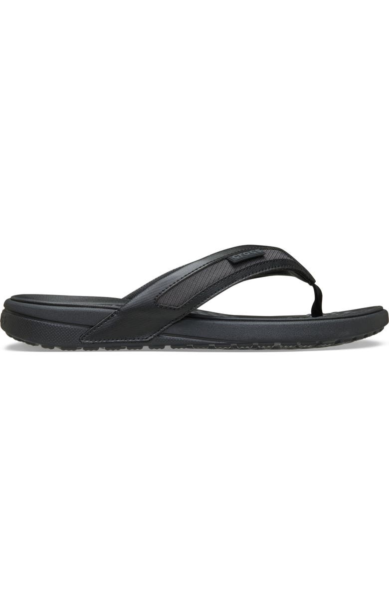 CROCS Yukon Sport Flip Flop, Alternate, color, Black/ Slate Grey
