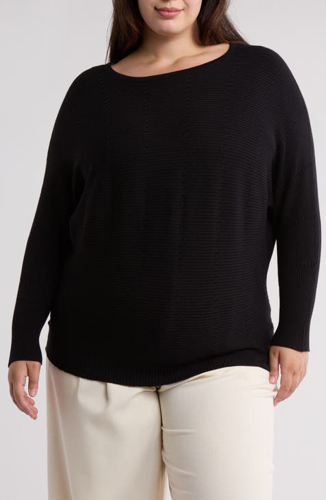 Dolman Sleeve Sweater (Plus)