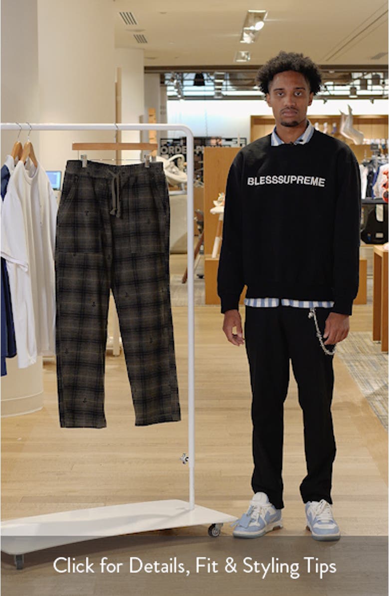 Thistle Plaid Chef Pants, sales video thumbnail