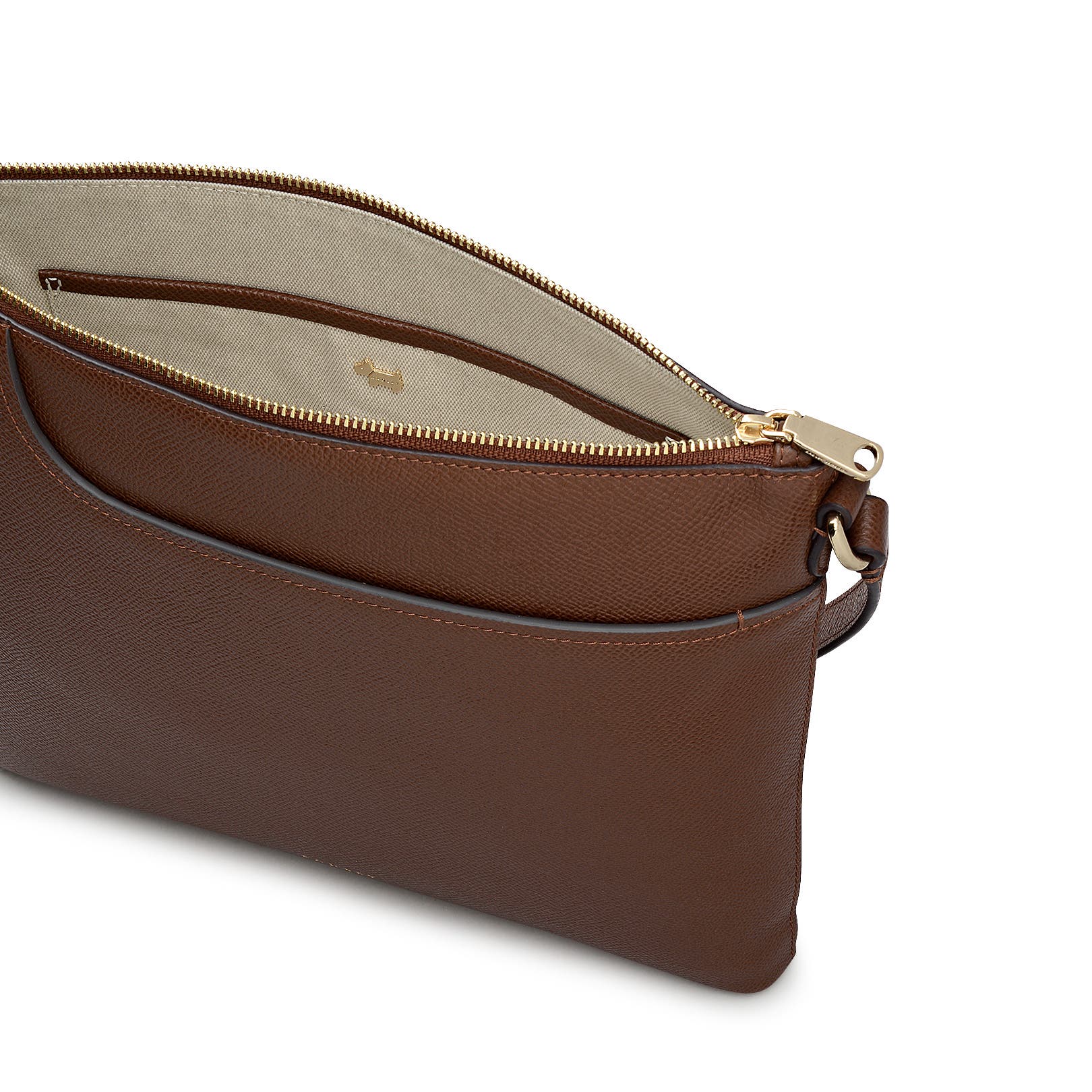 Radley Pockets - Texture Large Ziptop  Crossbody Bag, Alternate, color, Chocolate