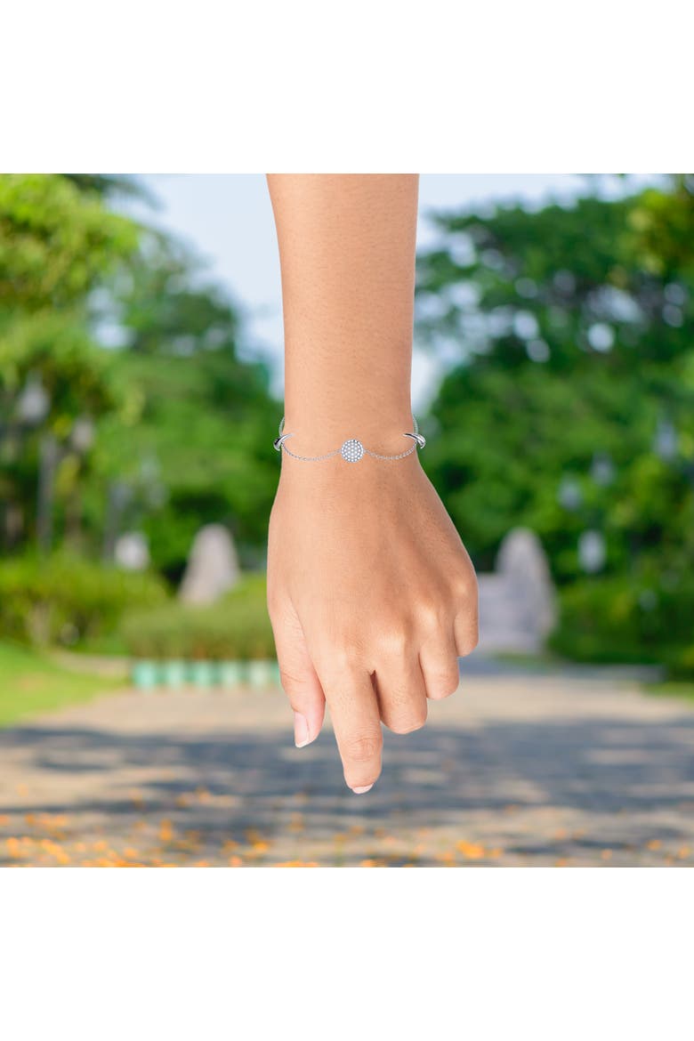 Moonlit Sterling Silver Diamond Bracelet, Alternate, color, Silver