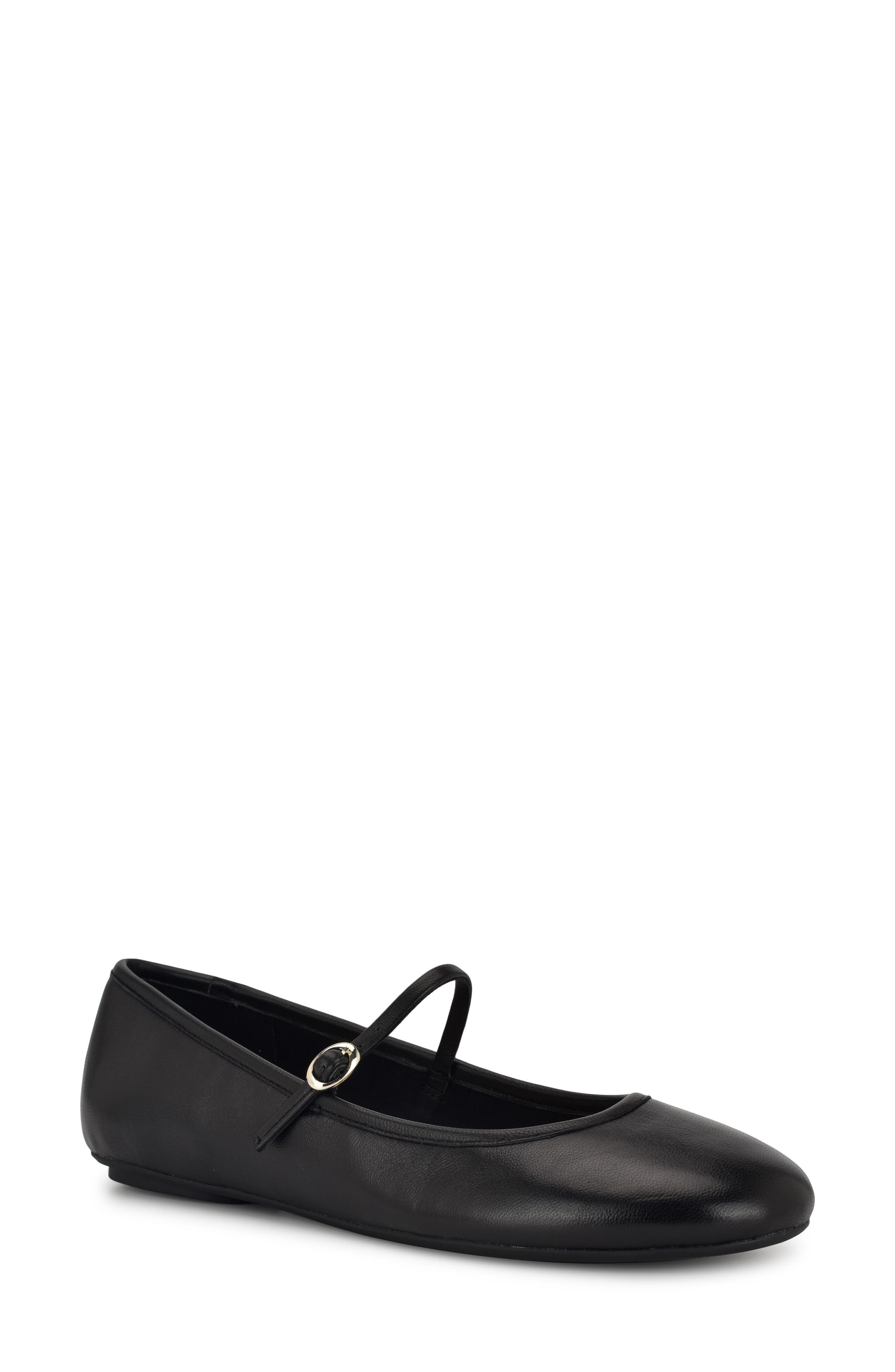 Nine West Classik Mary Jane Flat, Main, color, Black