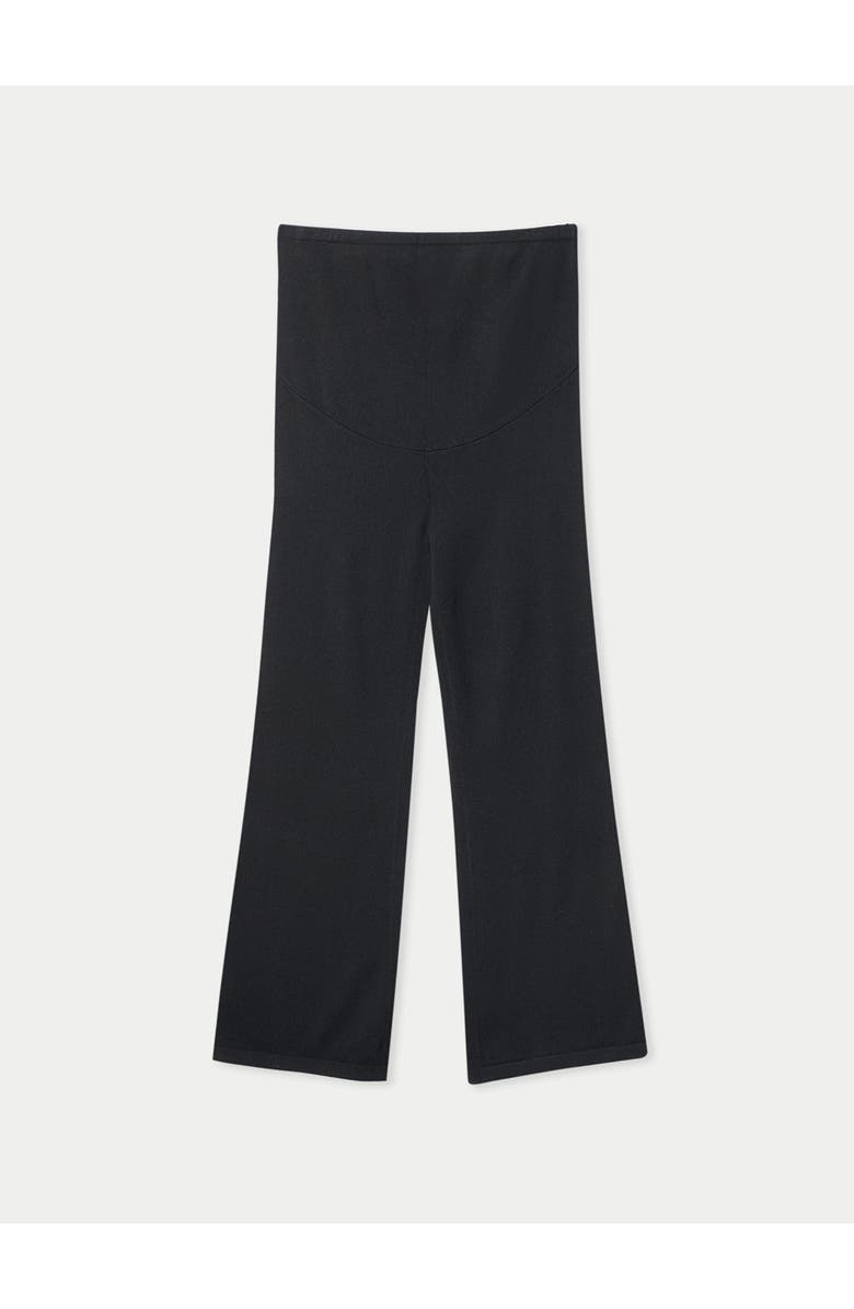 GOBI Mongolian Cashmere Wide-Leg Knitted Maternity Cashmere Pants, Alternate, color, Black