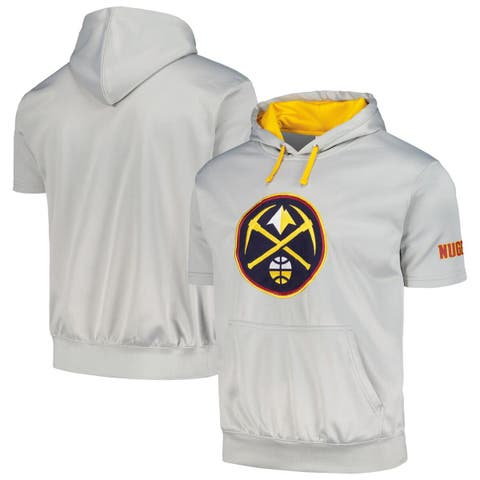 Men's Fanatics Branded Silver Denver Nuggets Big & Tall Logo Pullover Hoodie
