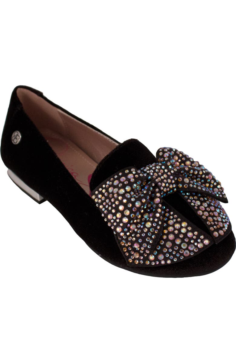 Jessica Simpson Crystal Bow Flat, Main, color,