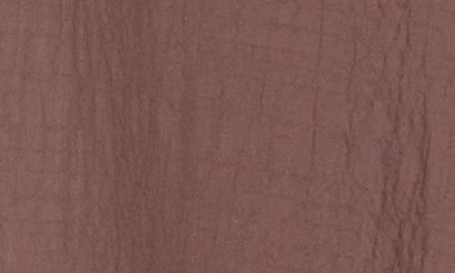 Lucky Brand Short Sleeve Crinkled Button-up Shirt In Iron