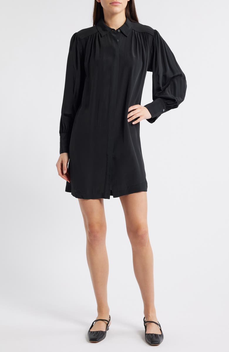 Madewell Relaxed Long Sleeve Minidress, Main, color,