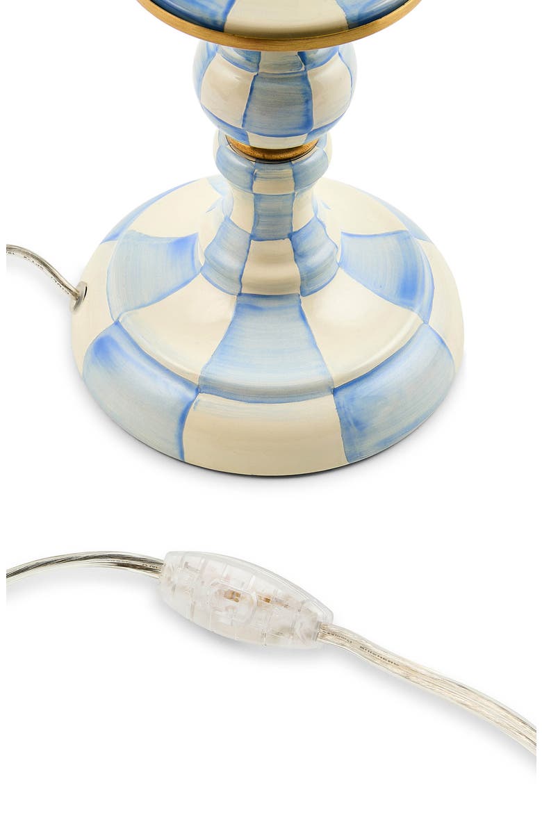 Sky Check Candlestick Lamp, Alternate, color, SKY CHECK