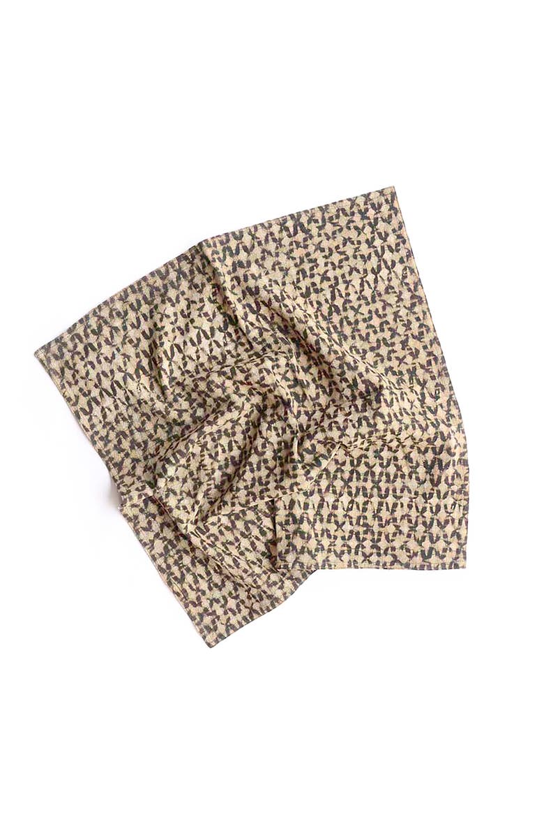 Boho Block Print Napkins, Alternate, color, Beige