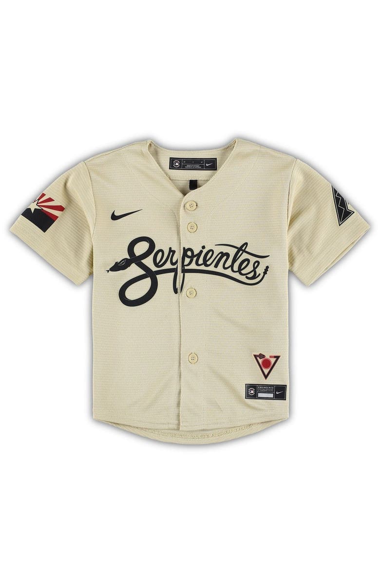Nike Toddler Nike Gold Arizona Diamondbacks MLB City Connect Replica Team Jersey, Alternate, color,