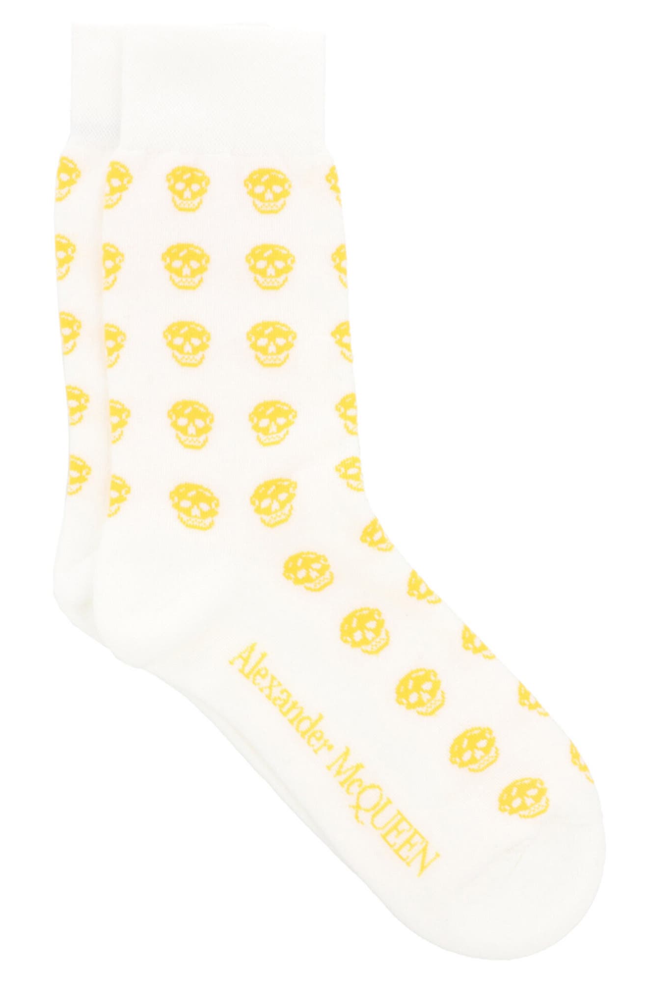Alexander McQueen Puma Skull Logo Crew Socks