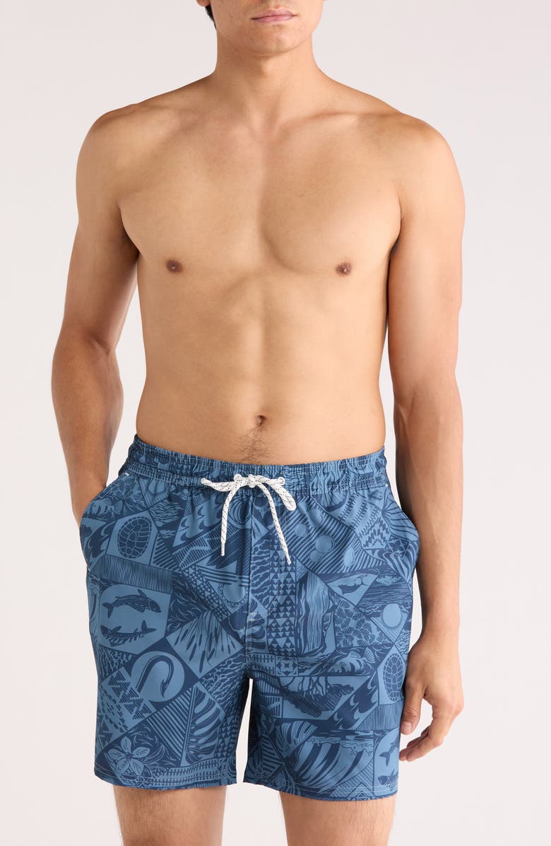 Reef Moore Swim Trunks, Main, color, Copen Blue