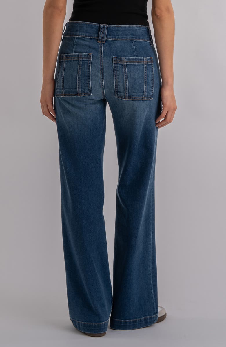 KUT from the Kloth Jodi High Waist Wide Leg Utility Jeans, Alternate, color, Humanitarian