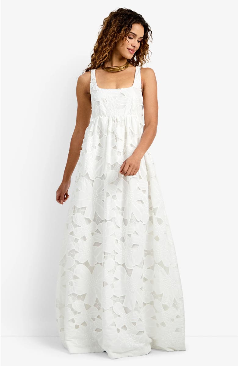 Trina Turk Ariel Dress, Main, color, Whitewash