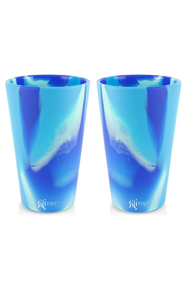 Silipint Silicone Pint Glasses, 2 Pack Arctic Sky 16Oz, Main, color, 