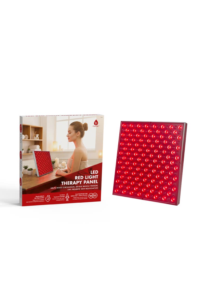 LED Red Light Therapy Panel - At-Home Wellness & Recovery, Main, color, Red